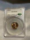1958D Lincoln Wheat Cent RED GEM CAC MS64RD Denver Mint USA