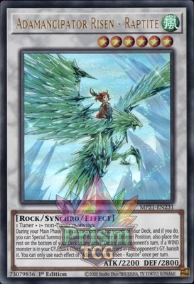 1st ed Adamancipator Risen - Raptite ultra rare MP21-EN231 Yugioh