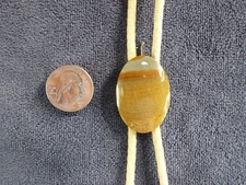 CSS: Bolo Tie Owyhee Picture Jasper Stone Wedding Necklace Men's Western Wear