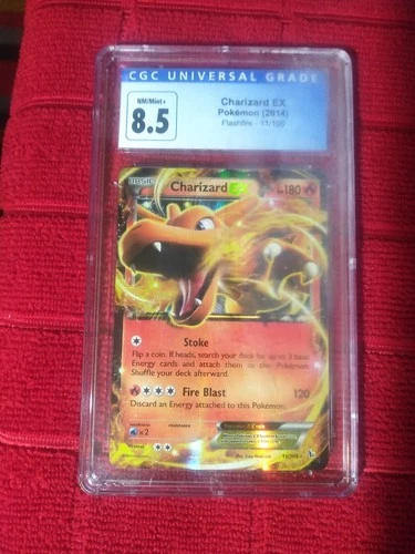 Charizard Ex Pokemon (2014 flashfire)  CGC 8.5