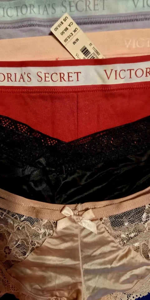Victoria's Secret Mediano Surtido Bragas Pack de 5 Nuevas con Etiquetas Talla M Foto 3 de 3