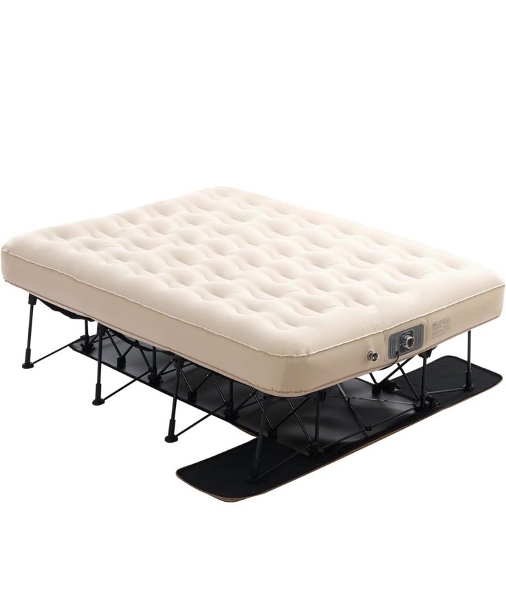 VEVOR Colchón de Aire con Marco, Cuna de Camping Inflable para 2 Personas