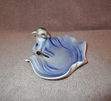Vtg Meissen of Germany Dolphin On Waves Trinket Dish Porcelain Alli Home Decor