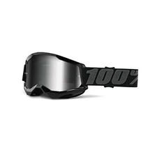  Strata 2 Sand Motocross & Mountain Bike One Size Black - Mirror Silver_lens