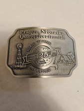 Prague Nebraska Quasquicentennial Belt Buckle 2012 New In Box Rare
