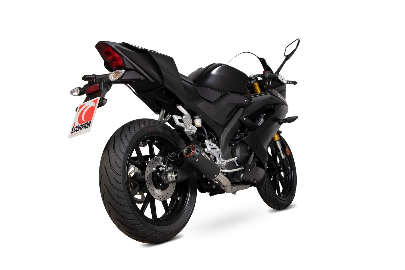 Yamaha YZF-R125 19-20 Scorpion Full Exhaust RP Black Ceramic PYA113SYSBCER