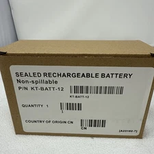 KANTECH SYSTEMS KT-BATT-12 SEALED RECHARGABLE BATTERY 12 VOLT |  KTBATT12