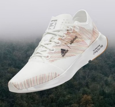 Adidas Rare Adizero X Allbirds Running Race Shoes White Red Womens 9 NEW