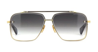 Dita SUNGLASSES MACH-SIX Yellow Gold/Dark Grey  Gradient (01) 100% AUTHENTIC