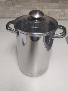 Stainless Steel Cooker Steamer Pot with Basket and Glass Lid
