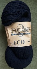 Huge 250g 470yds Hank Of Cascade Yarns Eco 100 Peruvian Highland Wool - Black