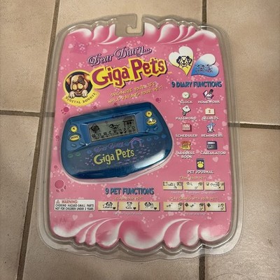 1997 Giga Pets Blue Digital Pet Journal Tiger Electronics  Brand New Sealed VTG