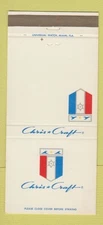 Matchbook Cover - Chris Craft Boats 30 Strike