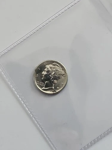 1917 P Mercury Dime circulated 90% Silver