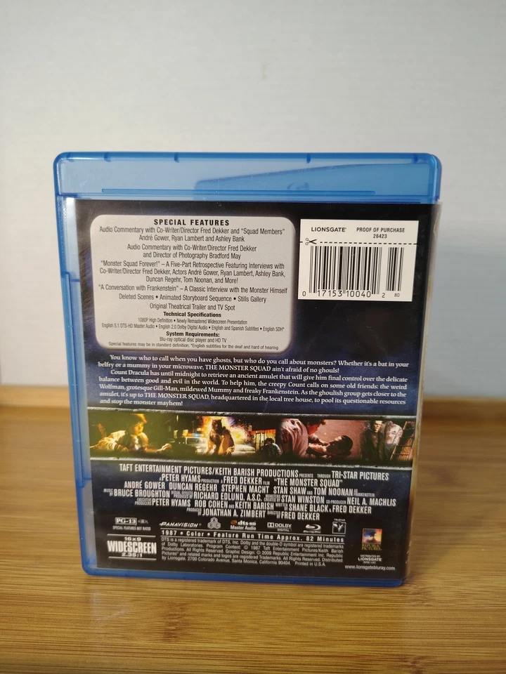 The Monster Squad (Blu-ray Disc, 2009, 20th Anniversary Edition) Free Shipping  - Image 4 of 4
