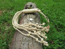 Handmade USA   The Penitent Nine, 23" Nine  Fall Triple  Knotted Rope Disciplina