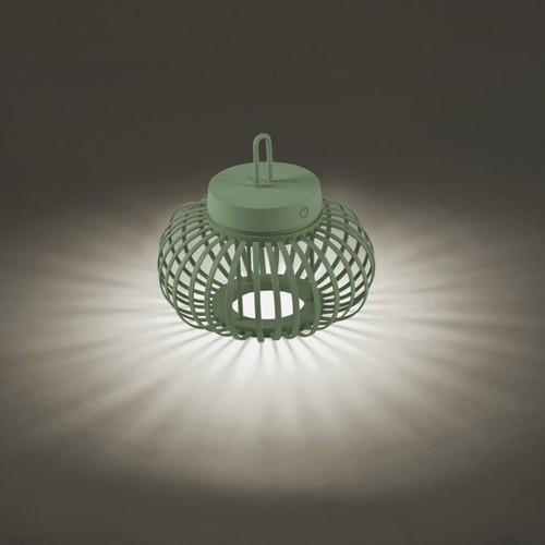 LED Akku Tischleuchte Touch Dimmer Grün 22 cm IP44 2700 K Tischlampe Wohnzimmer - Bild 3 von 8