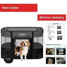 Love's Cabin Large Pet Playpen Portable Indoor Outdoor Dog Cat Tent