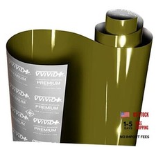  Ultra Gloss Combat Green Vinyl Car Wrap  10ft x 5ft
