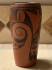 Vintage Hopi Redware Hand Coiled Pottery Cylinder Vase Unsigned — photo 4