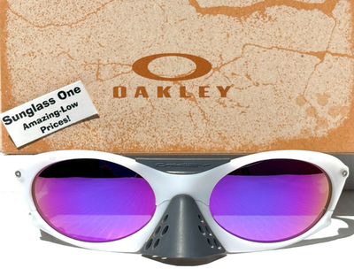 NEW Oakley PLANTARIS Matte Vapor POLARIZED Galaxy Purple Sunglass
