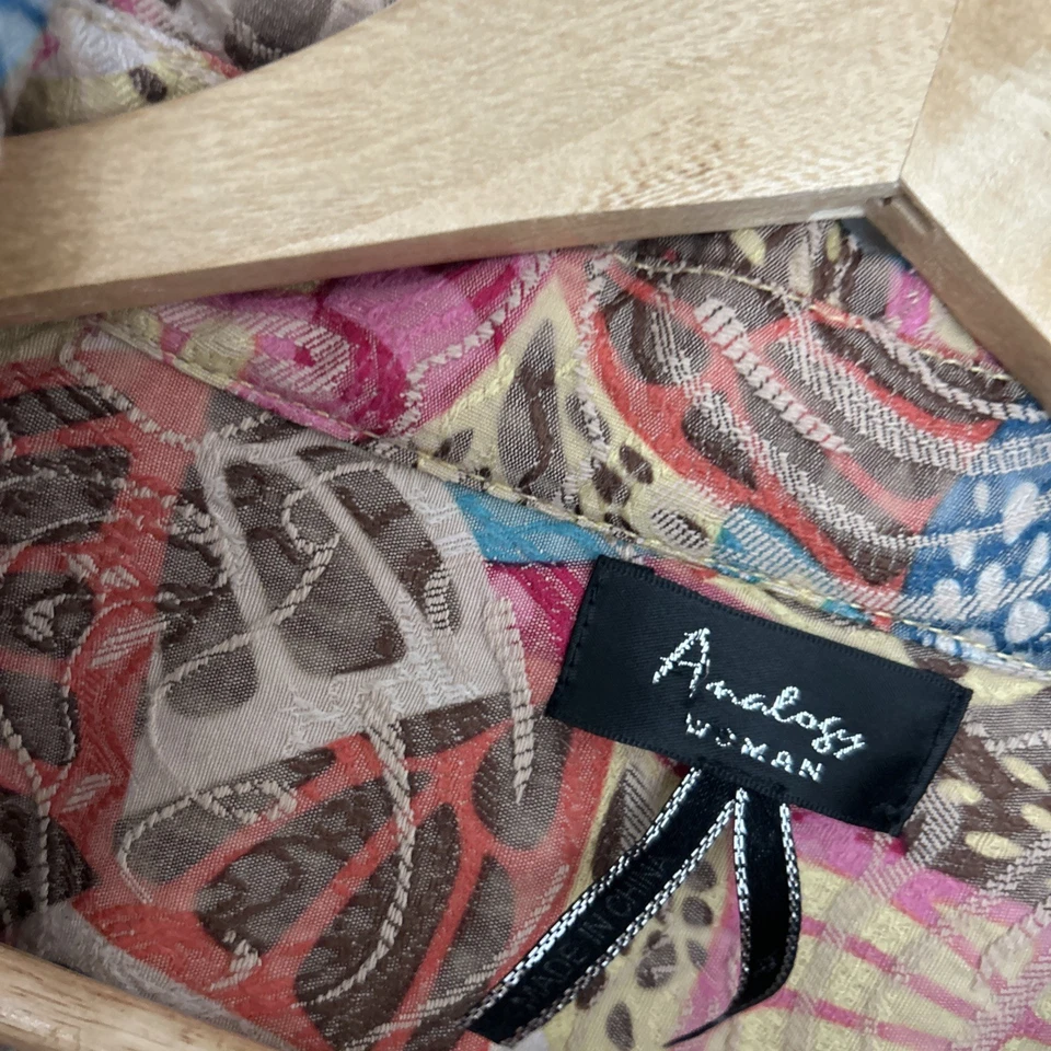 Chaqueta Analogía Para Mujer 1X Multi Tapiz Alas Mariposa Cuello Caprichoso Foto 3 de 4