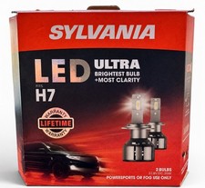 Sylvania H7 Led Headlight Bulbs 6000k Bright White 2 Pack Ultra New Open Box Sylvania H7 Led Headlight Bulbs 6000k Bright White 2 Pack Ultra New Open Box