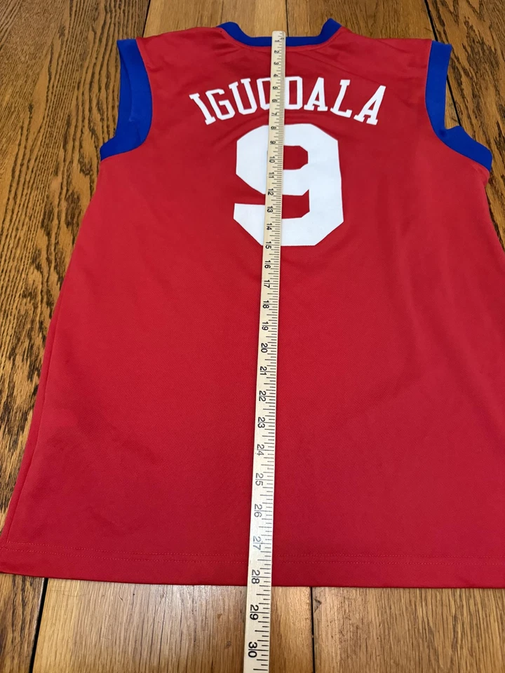 Camiseta Philadelphia 76ers Para Hombre Pequeña NBA Baloncesto Andre Iguodala Adidas 76ers Foto 2 de 4