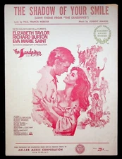 1965 The Sandpiper w/ Elizabeth Taylor Richard Burton Movie Tie-in Sheet Music