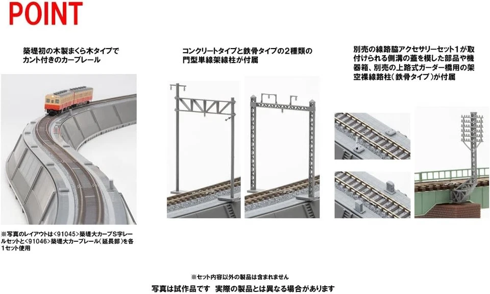 TOMIX N Gauge Izumi Curve S -shaped Rail Set 91045 Railway model supplies. - Image 4 of 4