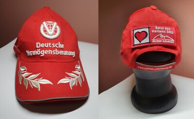 Michael Schumacher 2003 Spiel des Herzens Football Match Ferrari Vintage Hat Cap