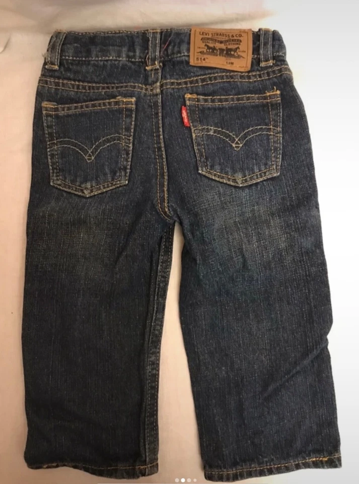 Jeans da neonato, Levi's, colore blu, tg. 12 mesi - Immagine 2 di 4
