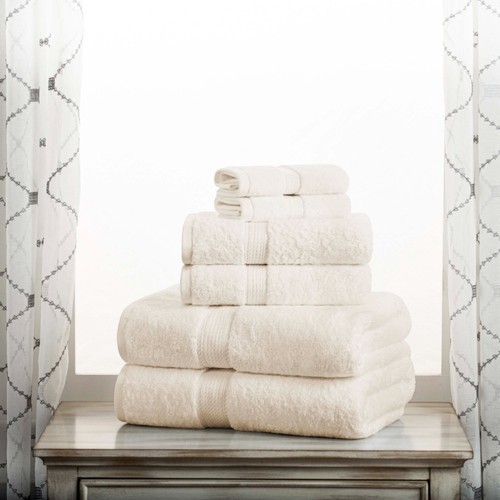 Egyptian Cotton Pile 6 Piece Towel Set Soft Plush Heavyweight 800 GSM Towels - Picture 41 of 216