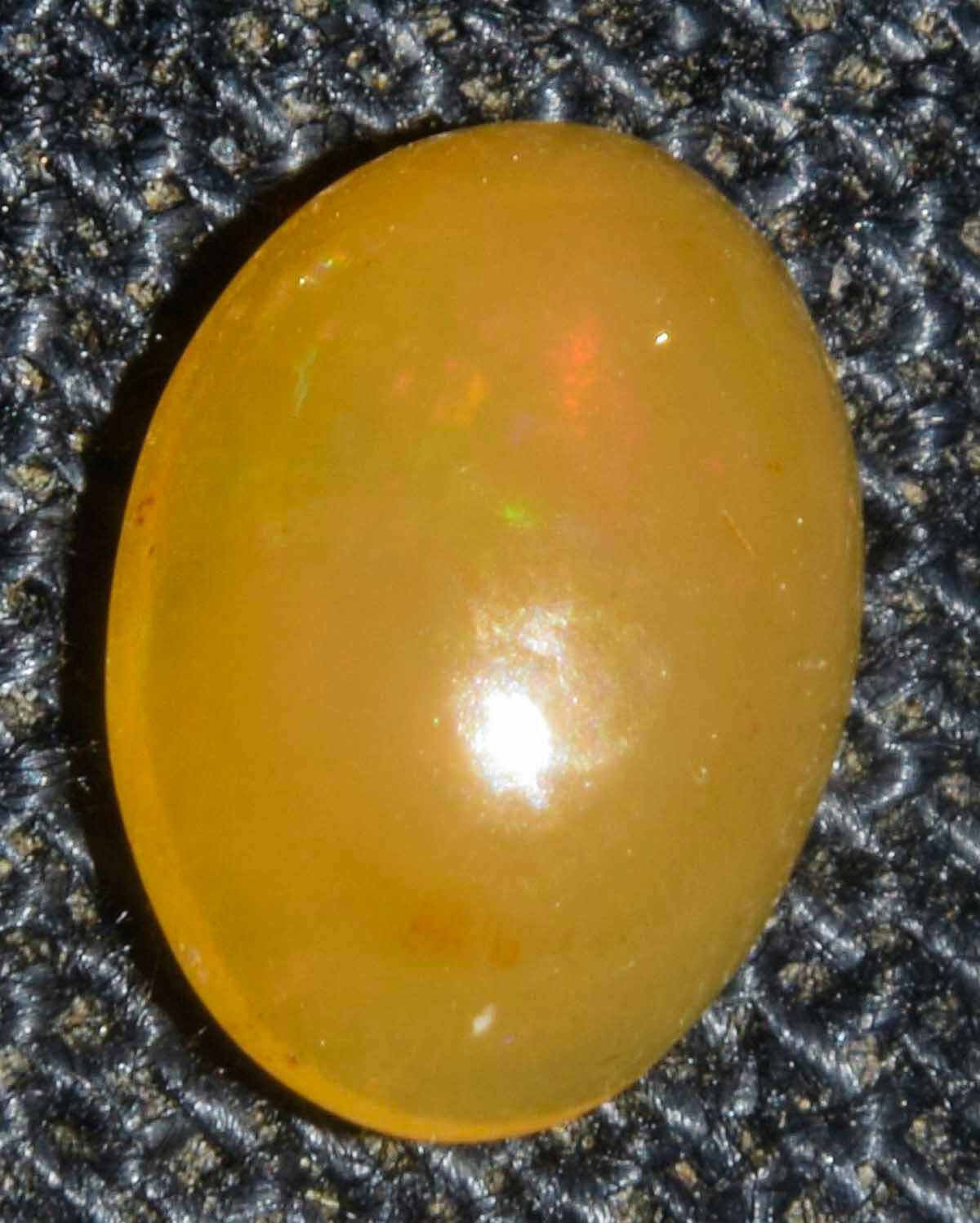 Orange Äthiopischer Opal Feuer Welo Oval Schlicht Cabochon 5x7mm 0.53Ct ...