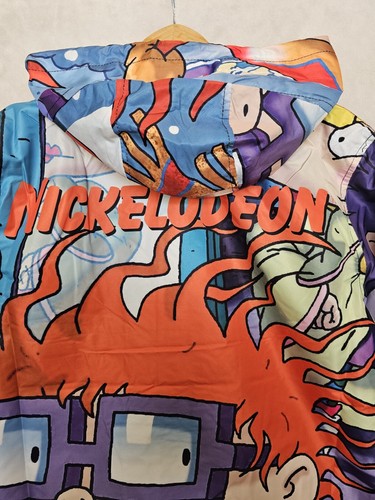 Members Only Windbreaker Jacket Rugrats X Nickelodeon Size Medium Warm Cozy - Picture 8 of 10