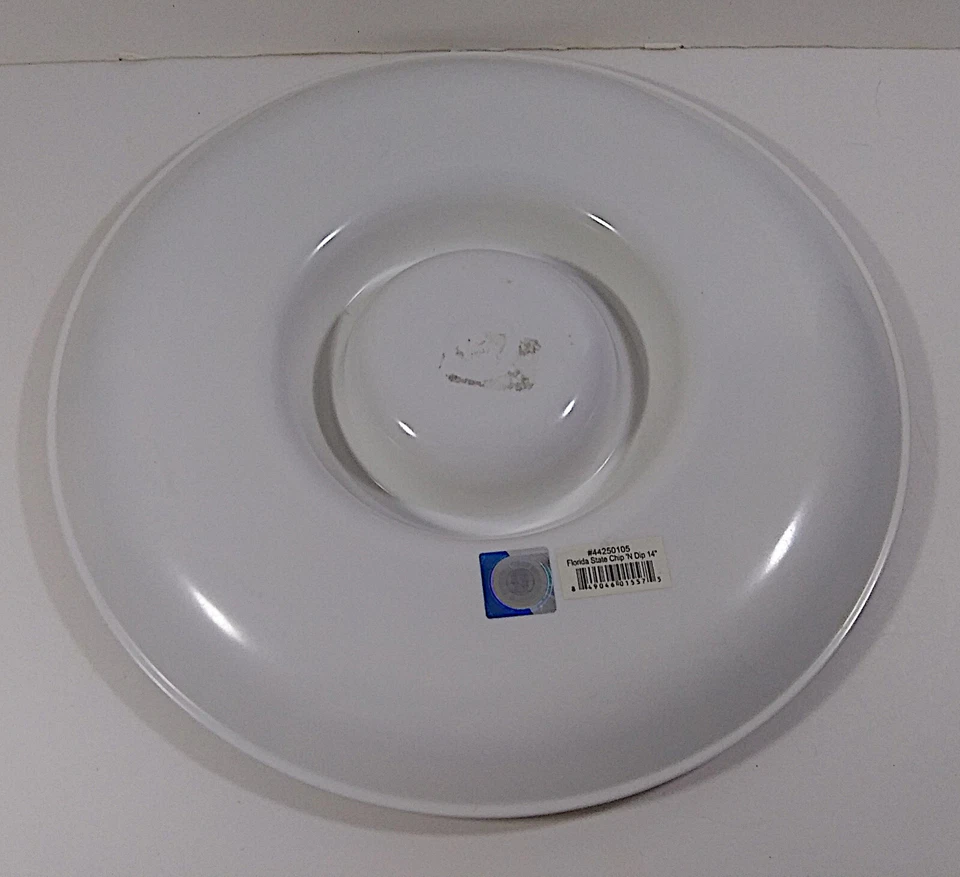 Bandeja para servir seminoles del estado de Florida 14 pulgadas chips sumergir verduras comida plástico floral Foto 2 de 4