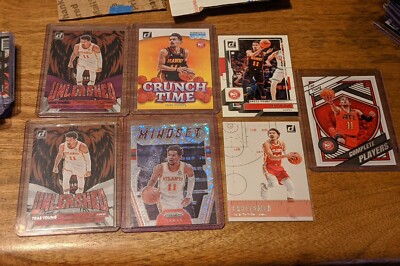 2022-23 Donruss PURPLE Unleashed PRESS PROOF Mindset Disco Crunch Trae Young (7)