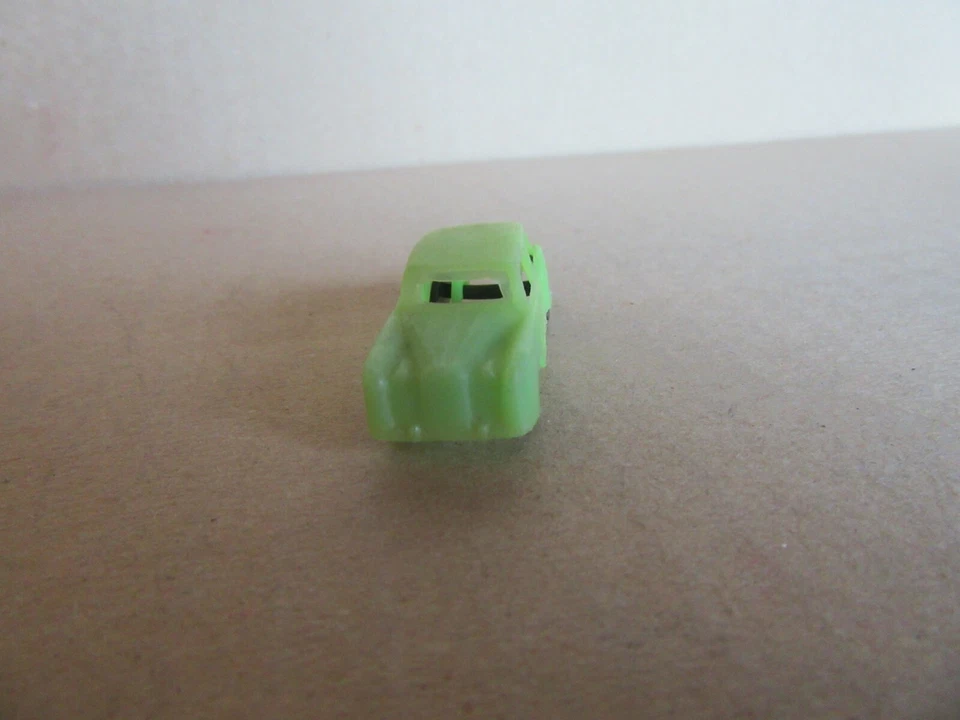 304K Giocattolo Antico Plastica Rolls Royce Argento Tonalità Verde L 4,6 CM - Immagine 4 di 4