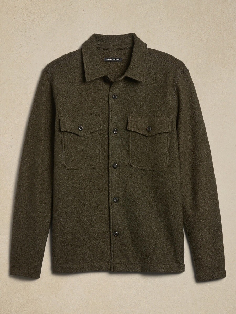 ジャケット・アウター 00s BANANA REPUBLIC wool blouson BLK M Wool-Blend Trucker Jacket | Banana Republic