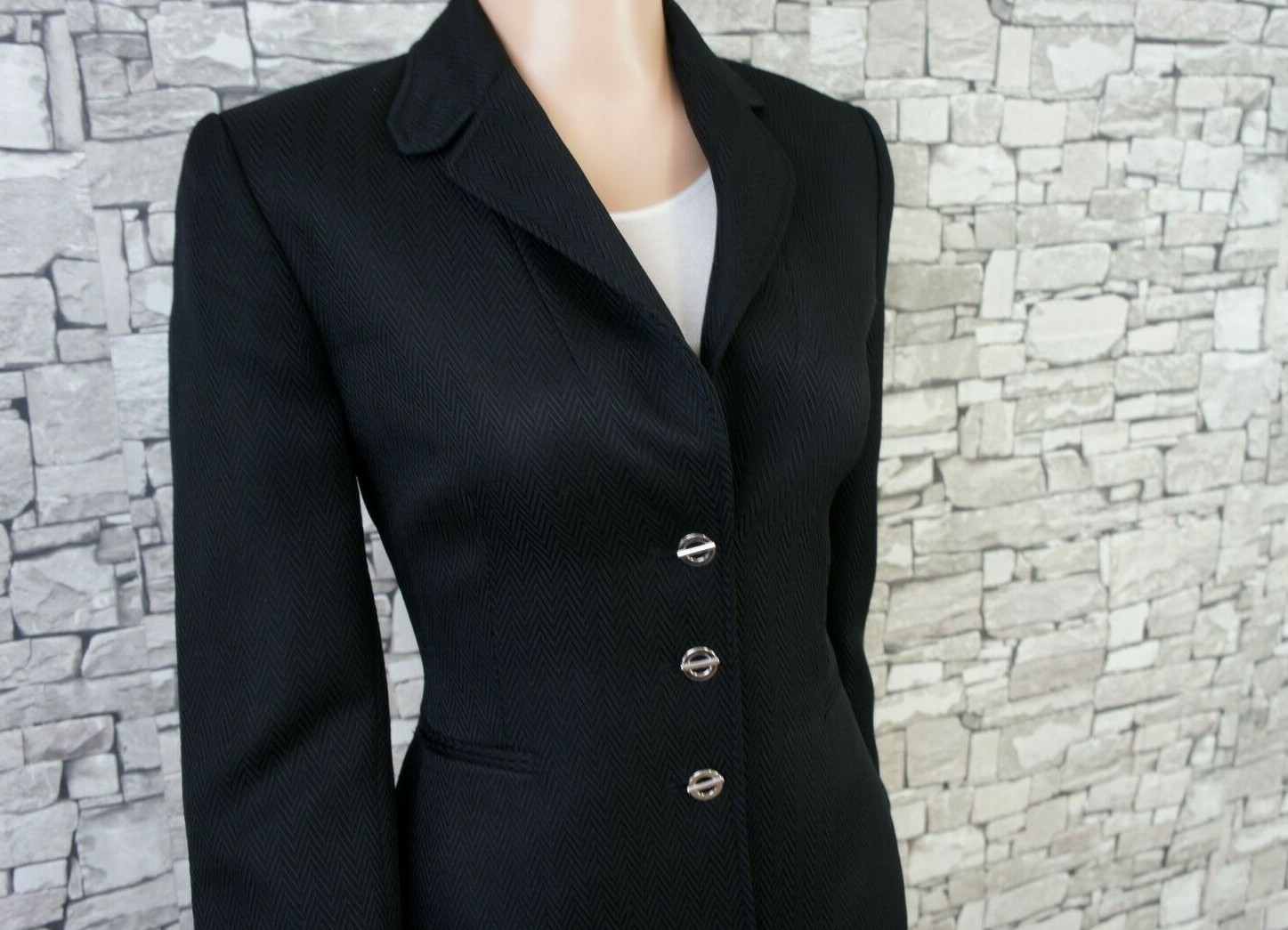 TAHARI DAMEN FEST ABEND PARTY BLAZER JACKE JACKETT SCHWARZ  36 