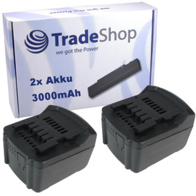 2x Akku 14,4V 3000mAh Li-Ion für Metabo BS 14.4 LT Quick 6.02107.50