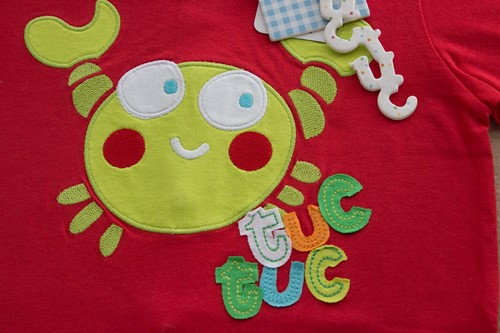 Camiseta de niño manga corta Cangrejo de TUC TUC (talla 6 meses) - Imagen 3 de 5