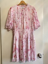 NEW Nine West Women's Pink Short Sleeve Lined Sundress - XL