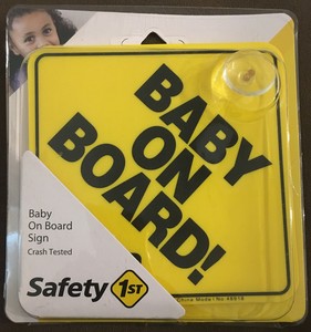 safety 1st baby on board sign