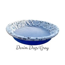 Large Fleece Whelping Kiddie Pool Liner for Dogs 50 Pounds