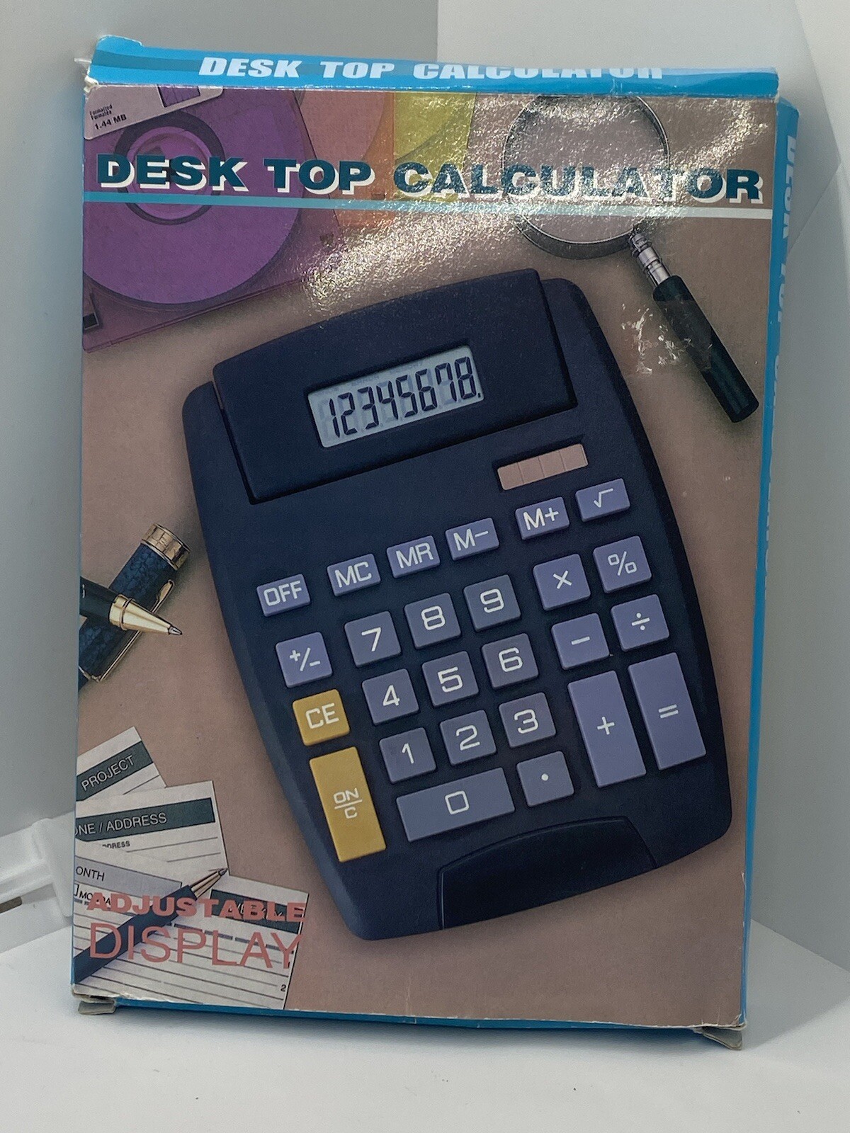 Large 8-Digit Black Desktop Calculator - New Sealed-image