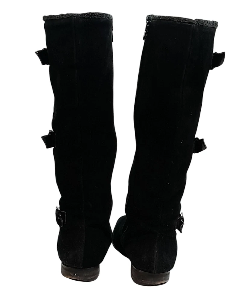 Botas de montar Alfani Vermont para mujer de gamuza de piel de oveja con triple hebilla talla 8 Foto 4 de 4