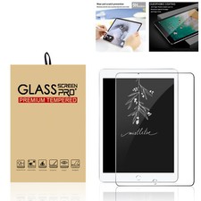 Screen Protector for iPad 10.2 9th 2021 8th 7th Tab Bubble-Free Tempered Glass