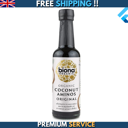 Best Biona Organic Coconut Aminos 250ml - Certified, Gluten-Soy Free, Vegan - Picture 1 of 7