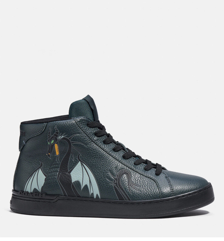 NWT Disney X Coach High Top Sneaker With Maleficent Dragon